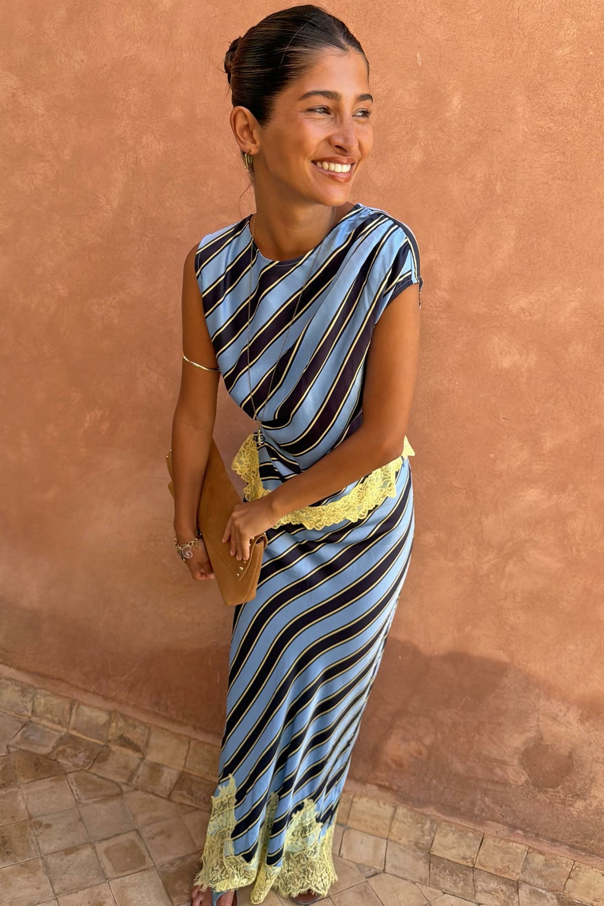 Never Fully Dressed Best Price - Stripe A-Symmetrical Top