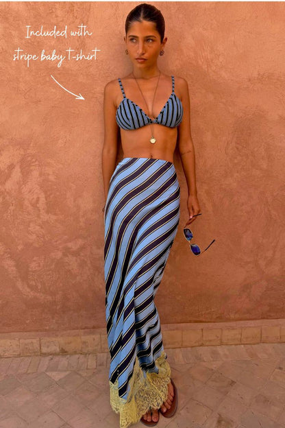 Never Fully Dressed Everyday - Stripe Maeva Midi Skirt