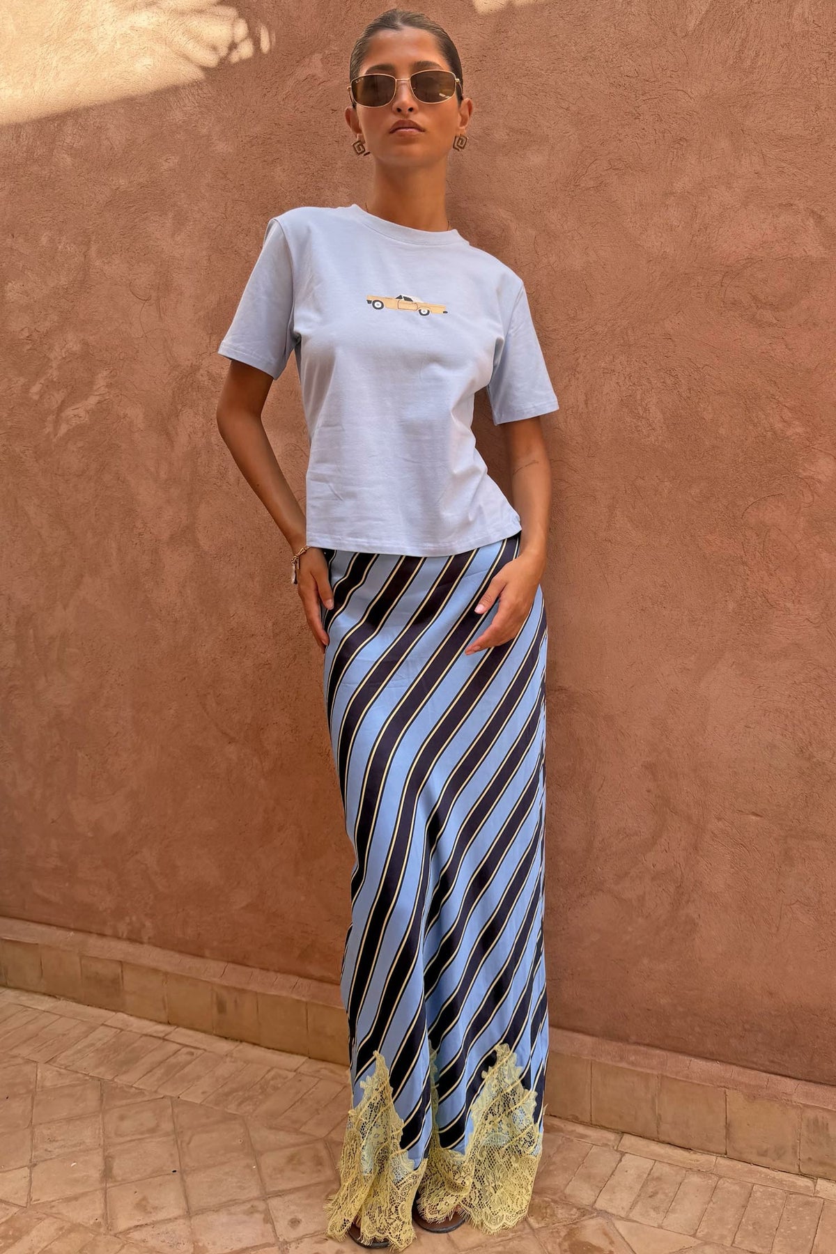 Never Fully Dressed Everyday - Stripe Maeva Midi Skirt