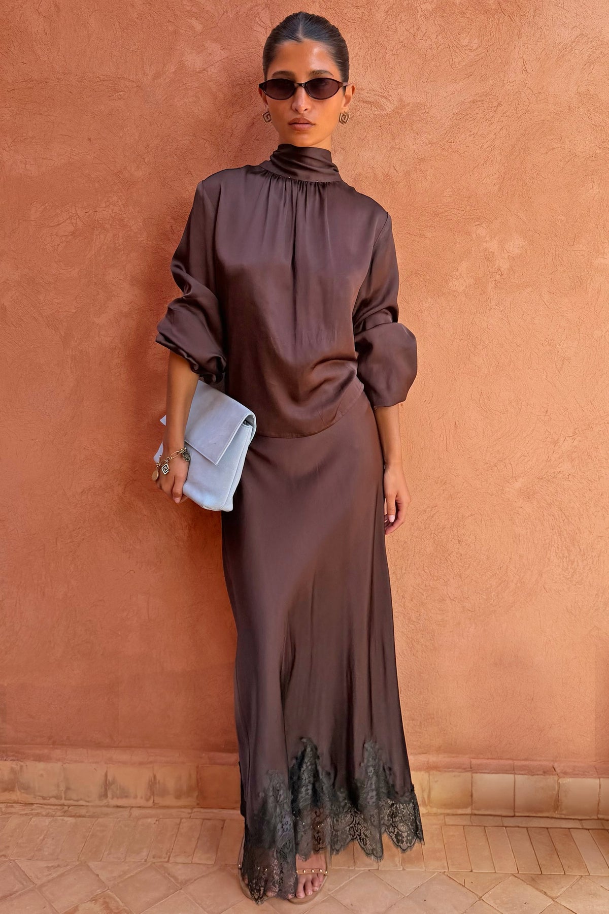 Never Fully Dressed Popular - Chocolate Midi Maeva Skirt