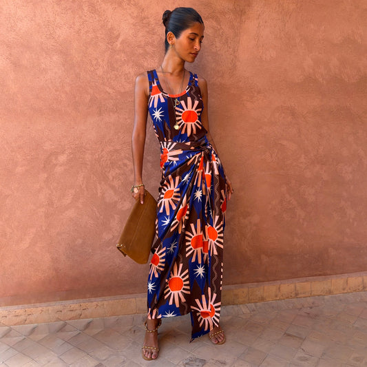 Never Fully Dressed Deals - Chocolate & Blue Sun Jaspre Skirt