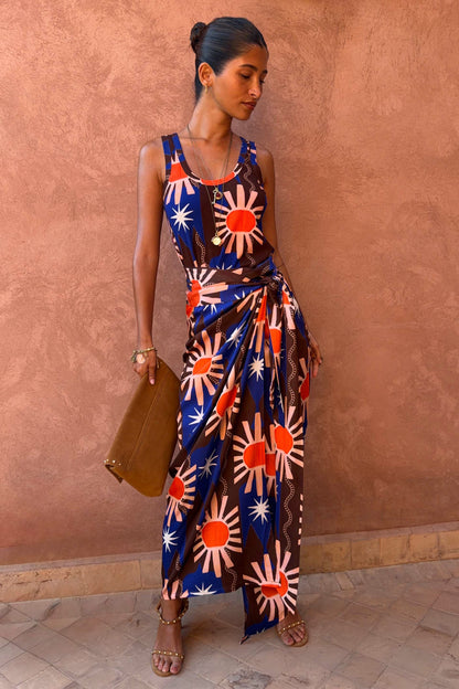 Never Fully Dressed Deals - Chocolate & Blue Sun Jaspre Skirt