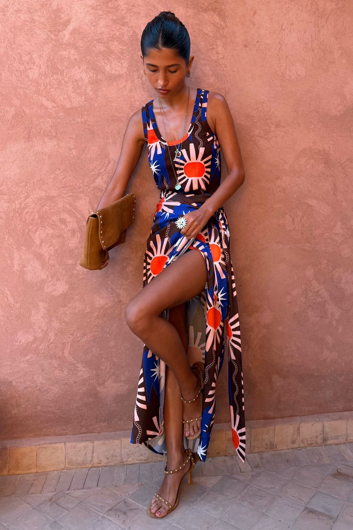 Never Fully Dressed Deals - Chocolate & Blue Sun Jaspre Skirt