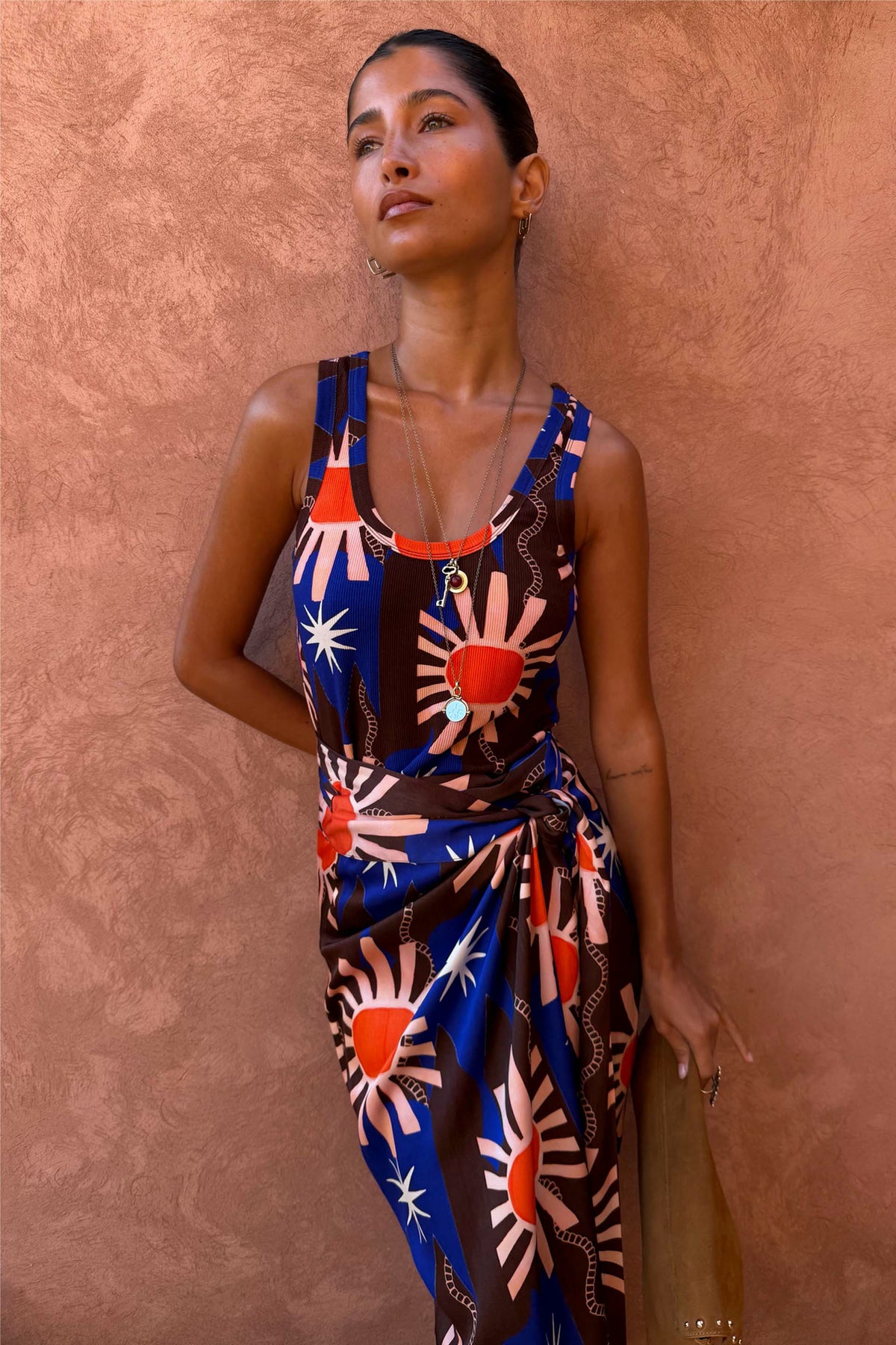 Never Fully Dressed Deals - Chocolate & Blue Sun Jaspre Skirt