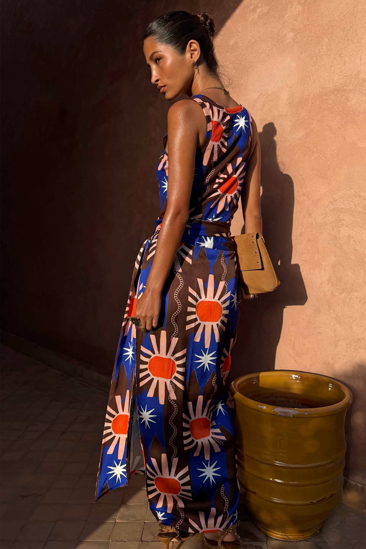 Never Fully Dressed Deals - Chocolate & Blue Sun Jaspre Skirt