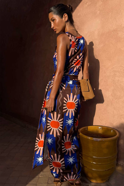 Never Fully Dressed Deals - Chocolate & Blue Sun Jaspre Skirt