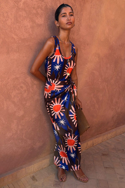 Never Fully Dressed Deals - Chocolate & Blue Sun Jaspre Skirt