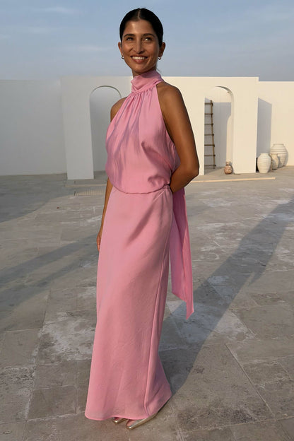 Never Fully Dressed Exclusive - Pink Billie Multi-wear Halterneck Top