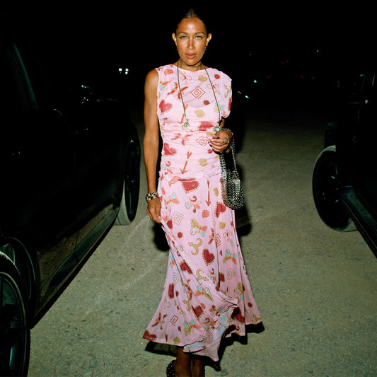 Never Fully Dressed Premium - Pink Astra Lace Maxi Skirt