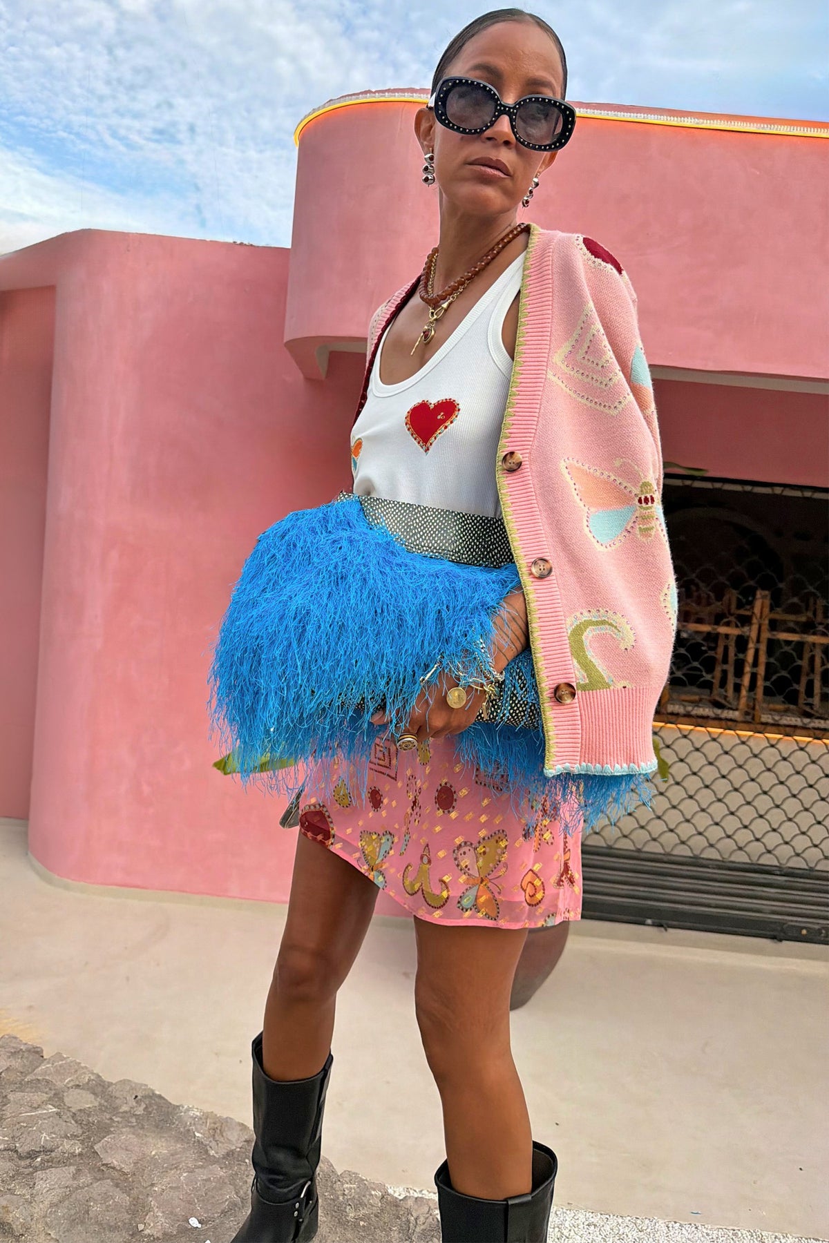Never Fully Dressed Customer Favorite - Pink Astra Mini Skirt