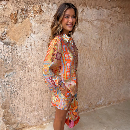 Never Fully Dressed Great Value - Dolce Vita Marley Patchwork Shirt