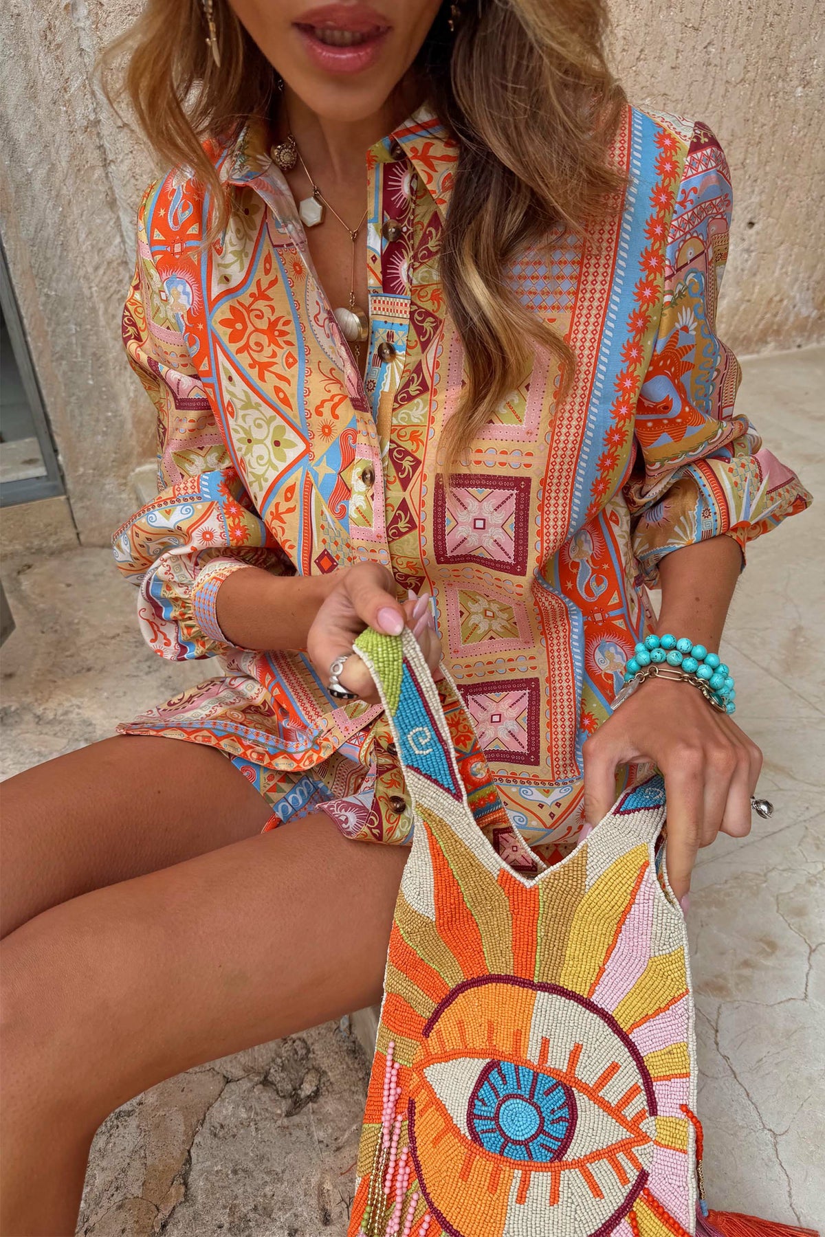 Never Fully Dressed Great Value - Dolce Vita Marley Patchwork Shirt