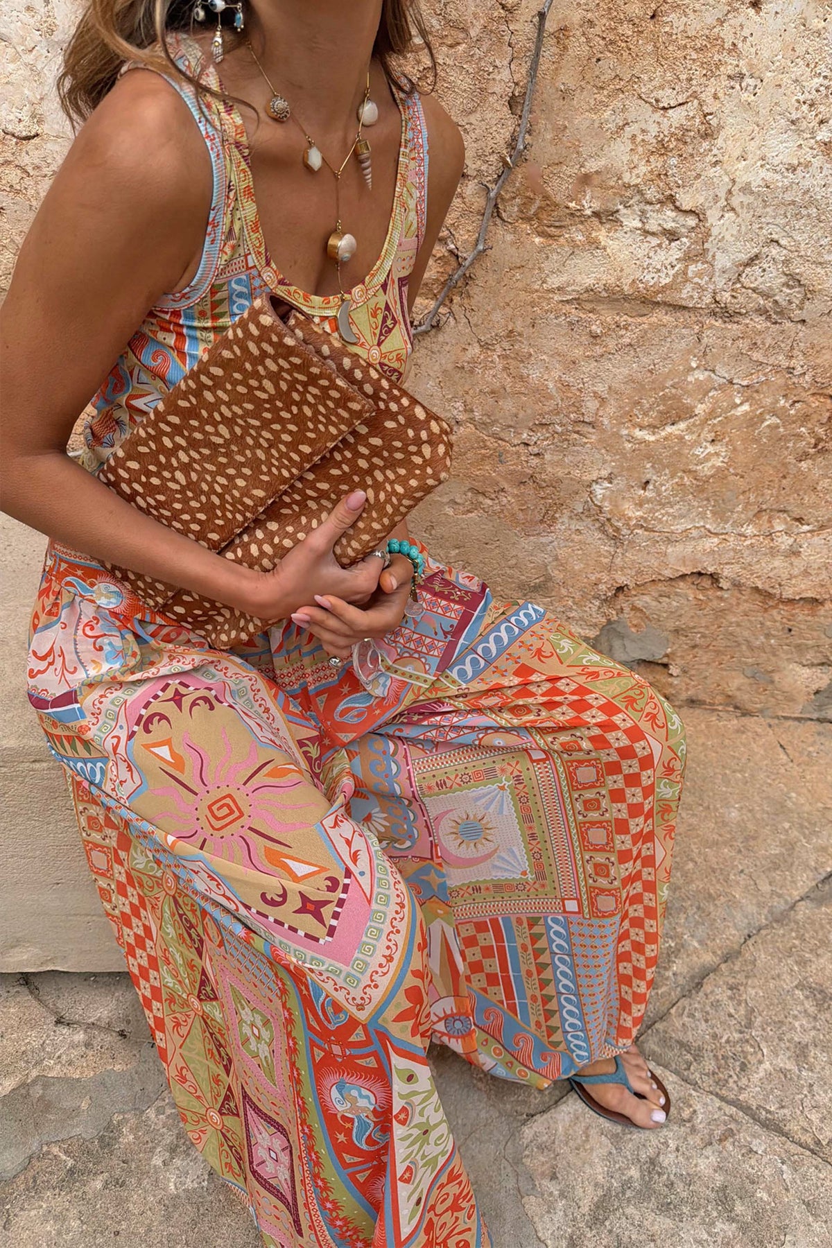 Never Fully Dressed Recommended - Dolce Vita Balloon Trousers in Tile Print