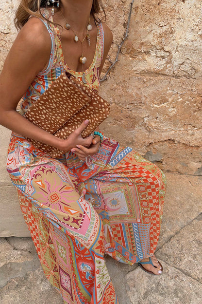 Never Fully Dressed Recommended - Dolce Vita Balloon Trousers in Tile Print