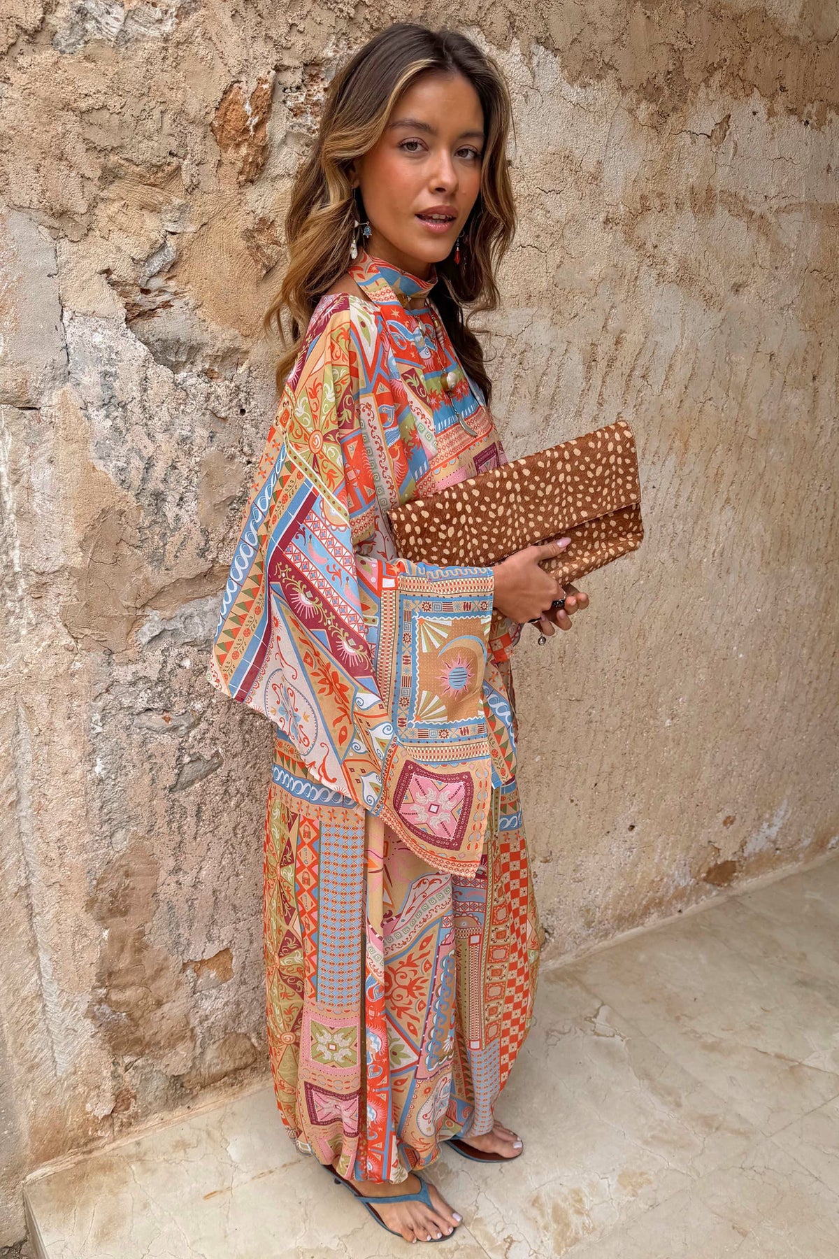 Never Fully Dressed Recommended - Dolce Vita Balloon Trousers in Tile Print