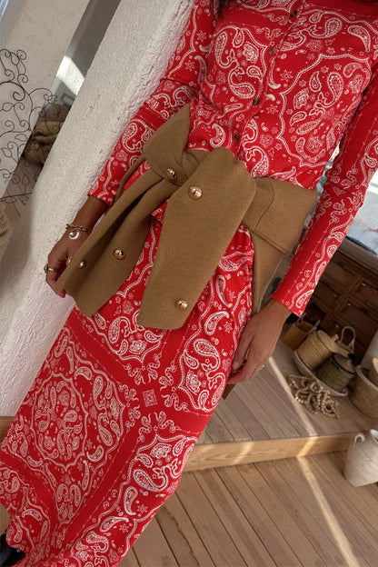 Never Fully Dressed Best Price - Red Bandana Rib Dorris Skirt