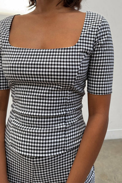 Never Fully Dressed Trusted - Gingham Top - Co-ord with Trousers