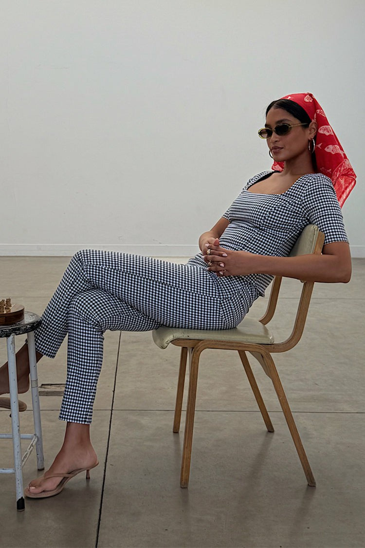 Never Fully Dressed Signature - Gingham Trousers Co-ord