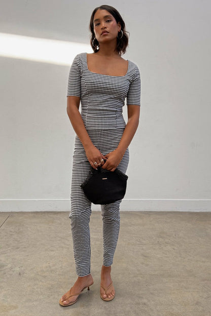 Never Fully Dressed Signature - Gingham Trousers Co-ord
