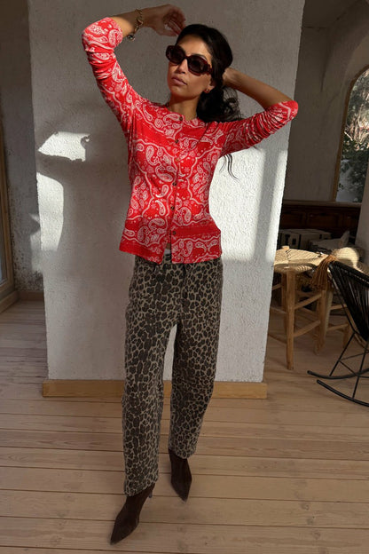 Never Fully Dressed Trusted - Red Bandana Alexa Cardigan