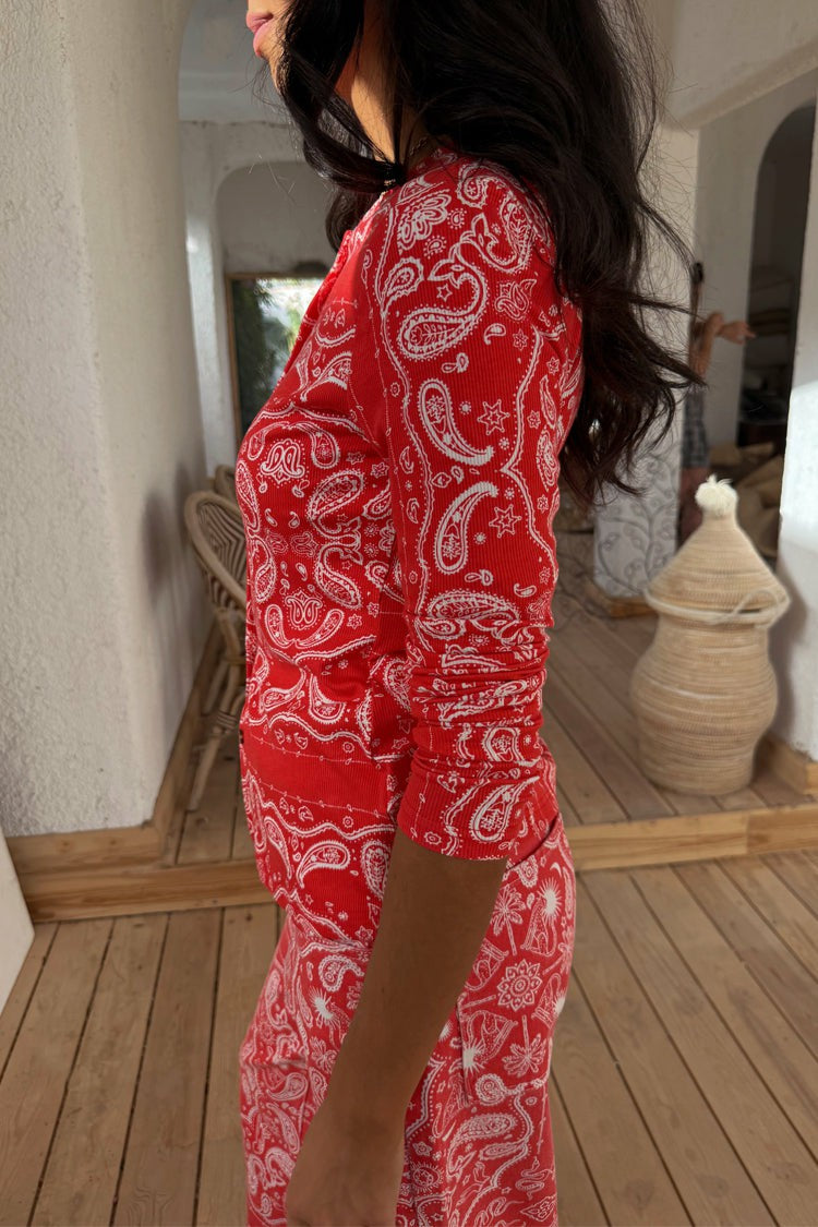 Never Fully Dressed Trusted - Red Bandana Alexa Cardigan