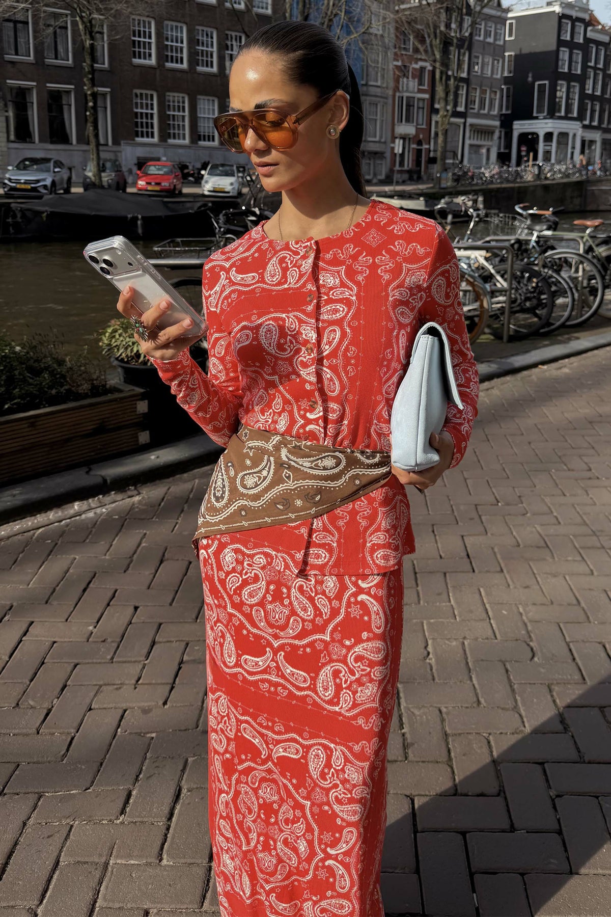 Never Fully Dressed Trusted - Red Bandana Alexa Cardigan