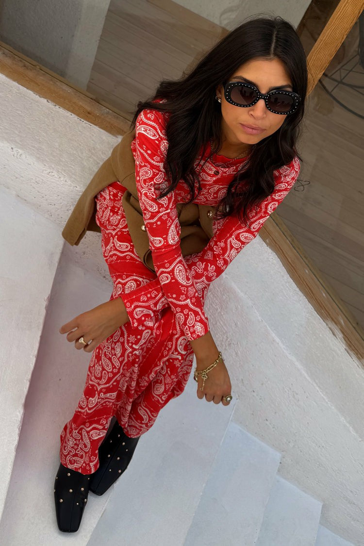 Never Fully Dressed Trusted - Red Bandana Alexa Cardigan