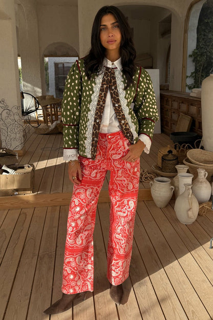 Never Fully Dressed Best Seller - Red Bandana Jeans  London