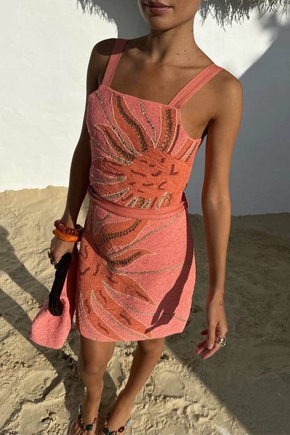 Never Fully Dressed Trending - Pink Sol Beaded Top