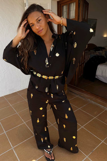 Never Fully Dressed Essential - Black Shell Elissa Trousers