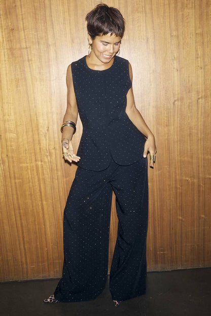 Never Fully Dressed Value - Black Hotfix Marnie Trousers