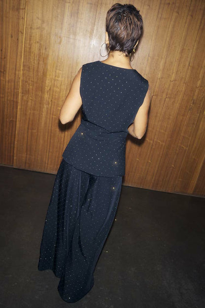 Never Fully Dressed Value - Black Hotfix Marnie Trousers