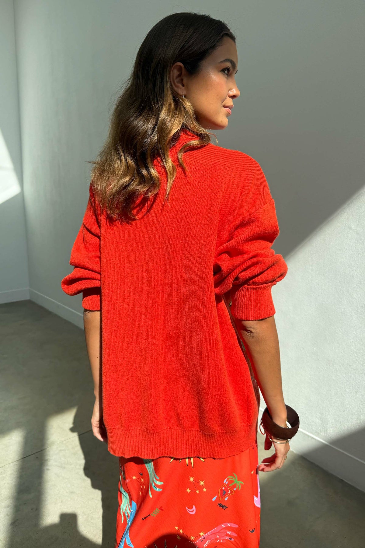 Never Fully Dressed Exclusive - Red Celestial Cardigan