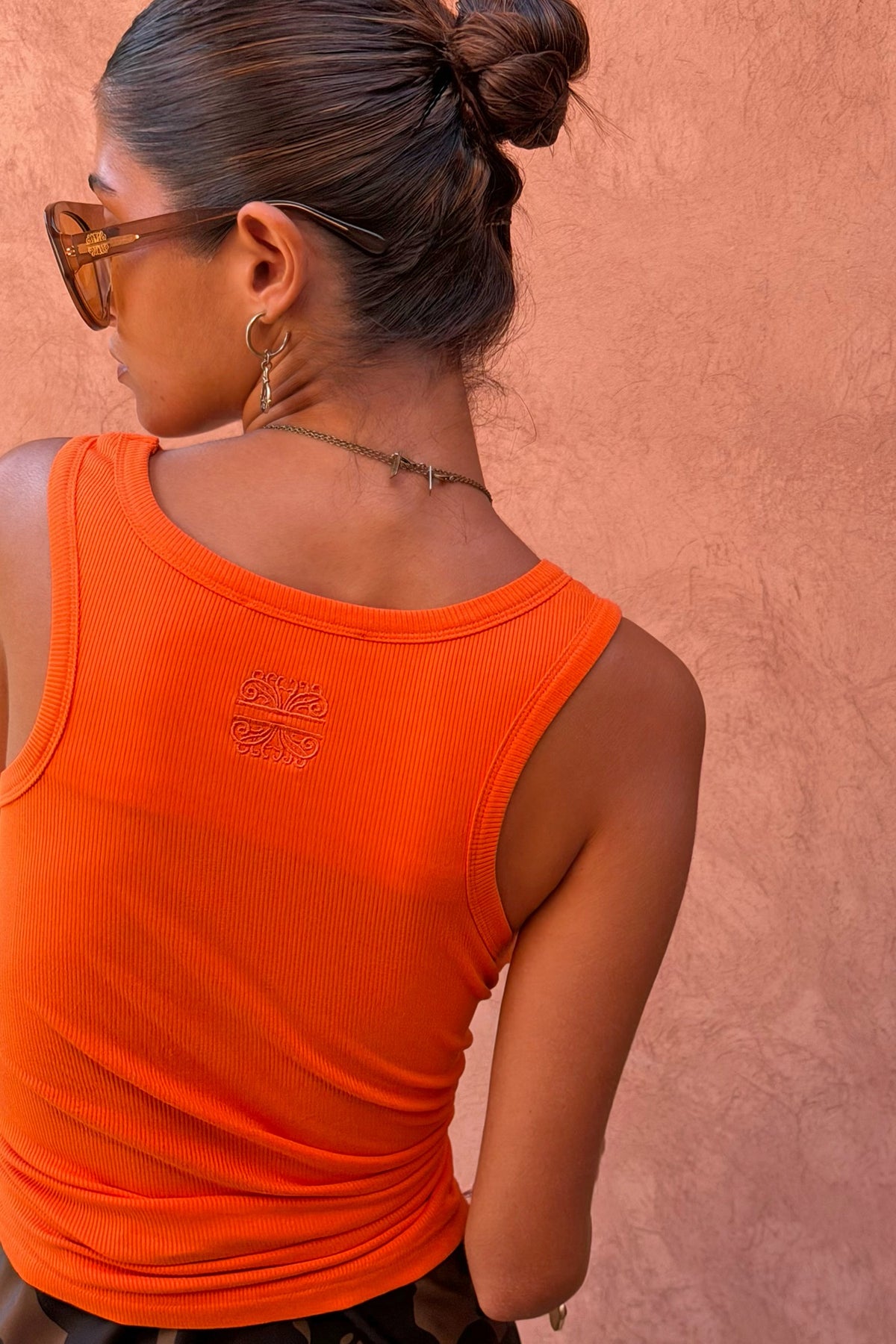 Never Fully Dressed Premium - Coral Scoop Neck Rib Tank