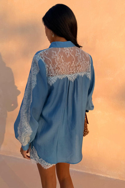 Never Fully Dressed Featured - Blue Lace Marley Shirt