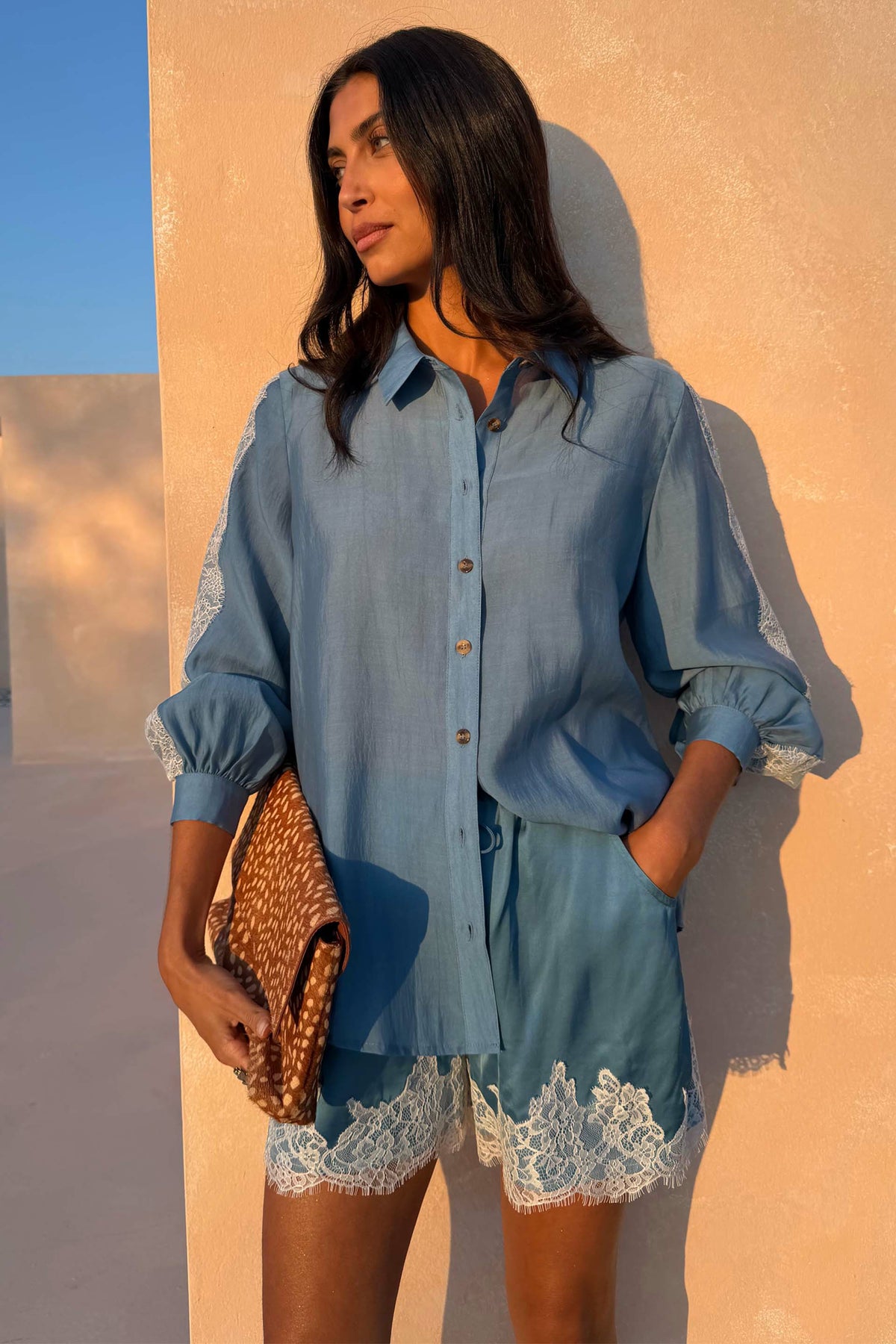 Never Fully Dressed Featured - Blue Lace Marley Shirt