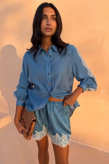 Never Fully Dressed Featured - Blue Lace Marley Shirt