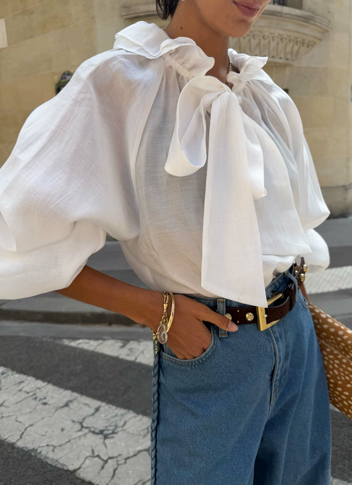 Never Fully Dressed New - White Ruffle Shirt
