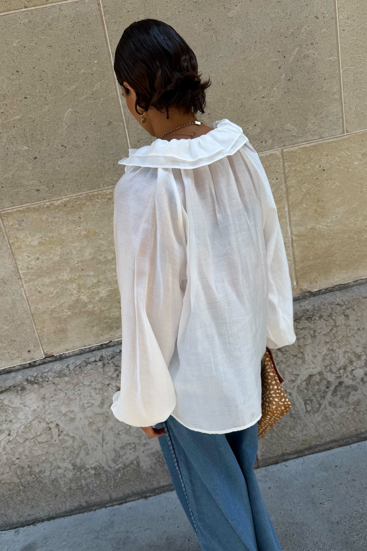 Never Fully Dressed New - White Ruffle Shirt