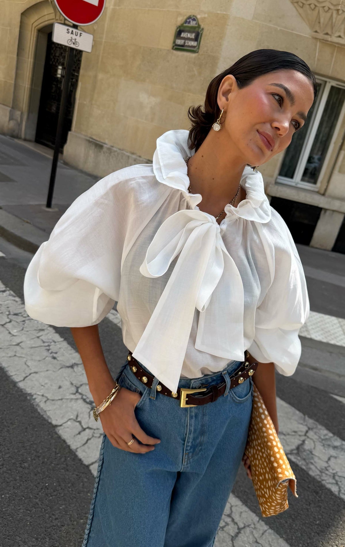 Never Fully Dressed New - White Ruffle Shirt