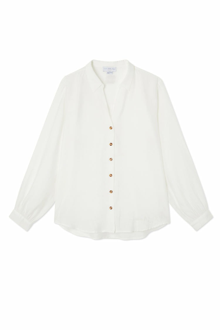 Never Fully Dressed Featured - White Miley Oversized Shirt