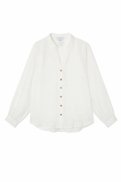 Never Fully Dressed Featured - White Miley Oversized Shirt