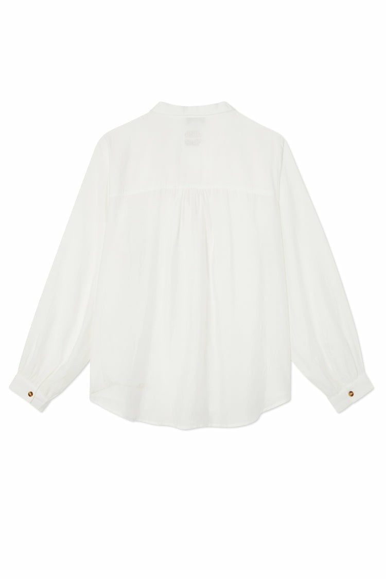 Never Fully Dressed Featured - White Miley Oversized Shirt