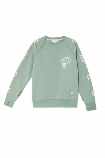 Never Fully Dressed Premium - Sage Sundazed Accessible Sweatshirt - NFD x Porto&Bello - Never Fully Dressed
