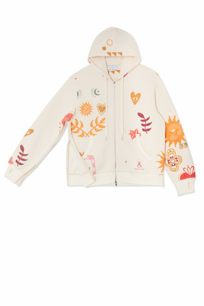 Never Fully Dressed Top Pick - Cream Sundazed Accessible Hoodie - NFD x Porto&Bello