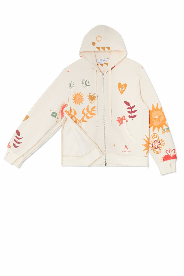 Never Fully Dressed Top Pick - Cream Sundazed Accessible Hoodie - NFD x Porto&Bello