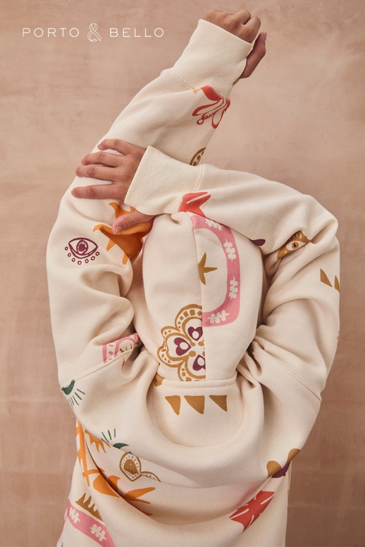 Never Fully Dressed Top Pick - Cream Sundazed Accessible Hoodie - NFD x Porto&Bello