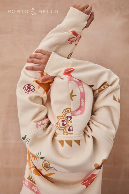 Never Fully Dressed Top Pick - Cream Sundazed Accessible Hoodie - NFD x Porto&Bello