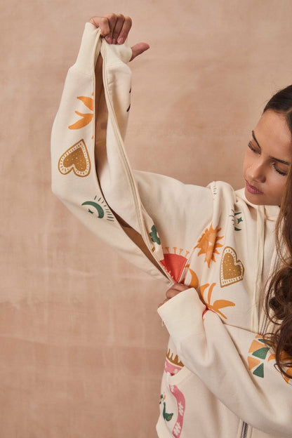 Never Fully Dressed Top Pick - Cream Sundazed Accessible Hoodie - NFD x Porto&Bello