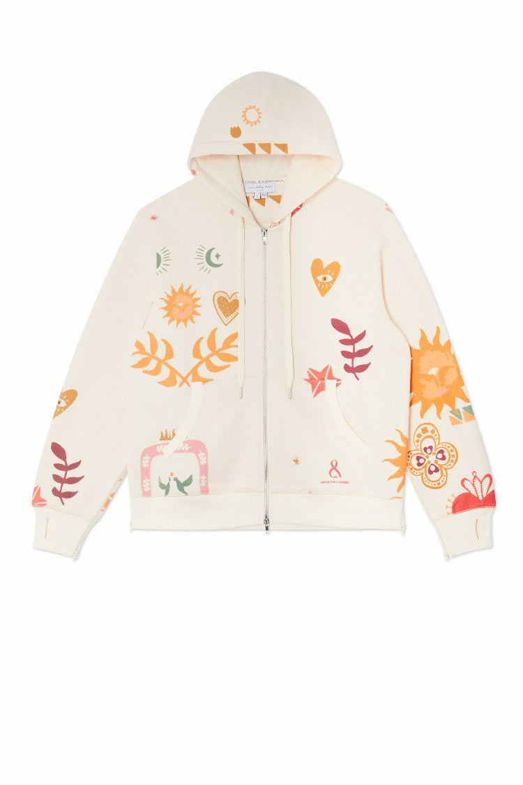 Never Fully Dressed Top Pick - Cream Sundazed Accessible Hoodie - NFD x Porto&Bello
